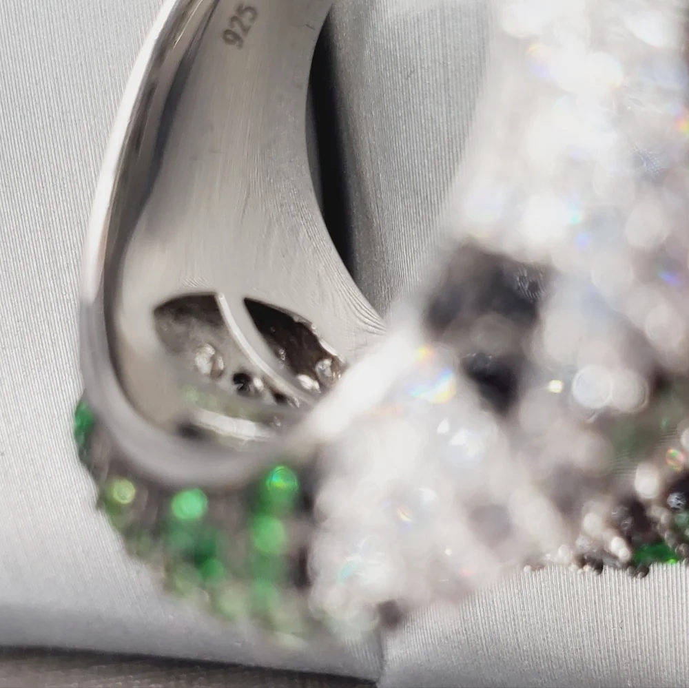 925 Sterling Silver Modern Statement Ring